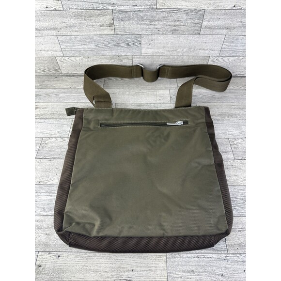 Tumi T-Tech Nylon Mckenna 10" Crossbody Bag Olive Army Green Color EUC - Picture 4 of 9